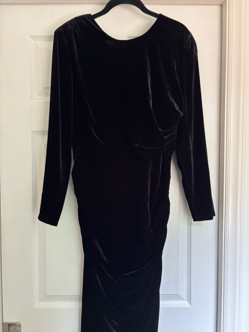 Veronica Beard NWD Tristana Velvet Ruched Midi Dress